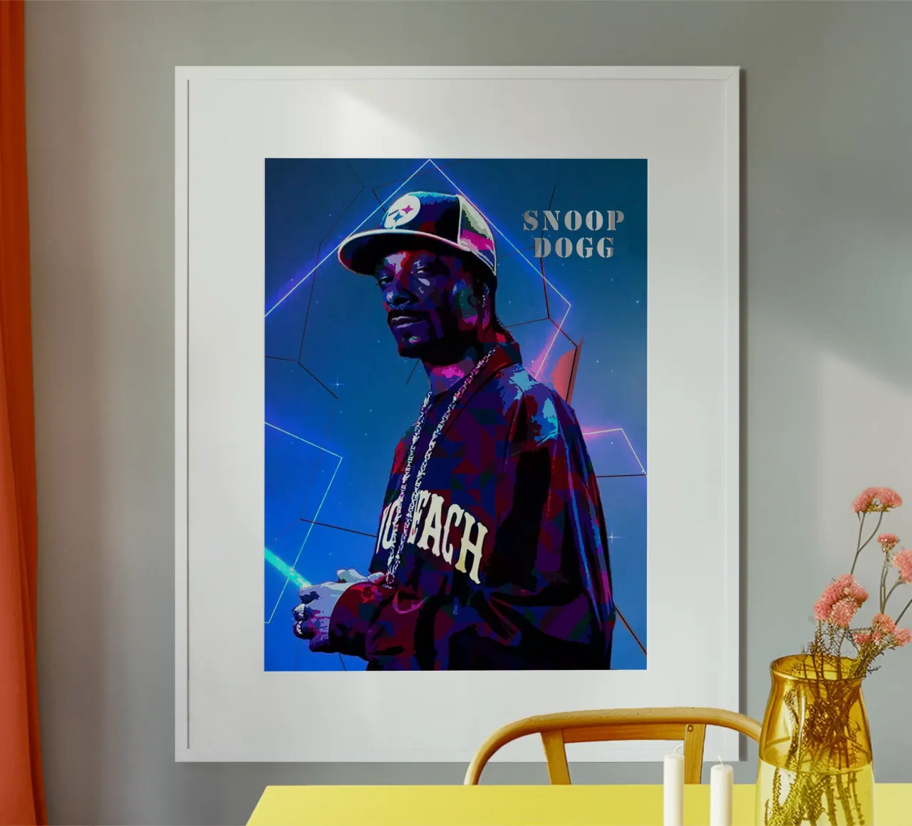 Lo Snoop poster con telaio in plastica da neonartroom
