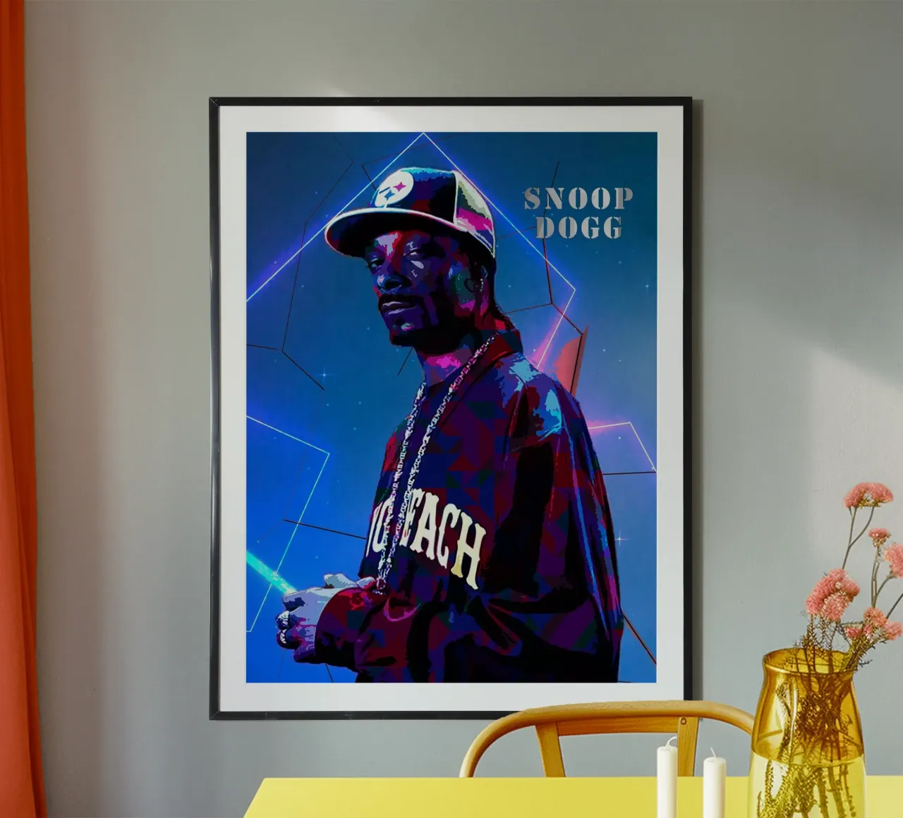 Lo Snoop poster con telaio in plastica da neonartroom