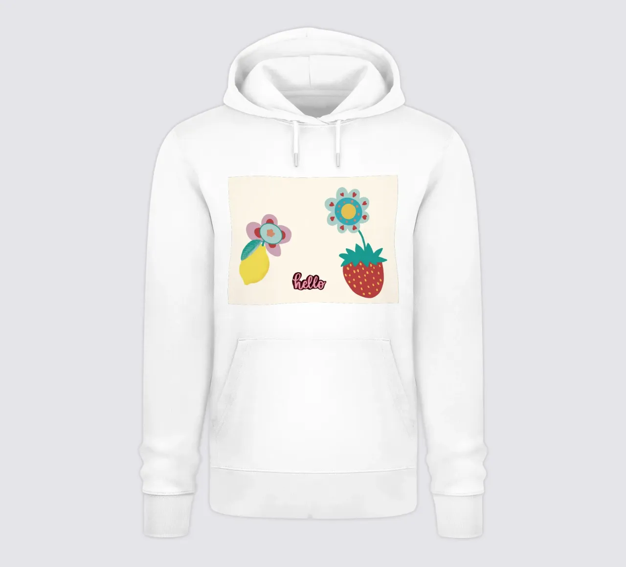 Juicyfruit hello felpa con cappuccio da Miris bunte Modewelt