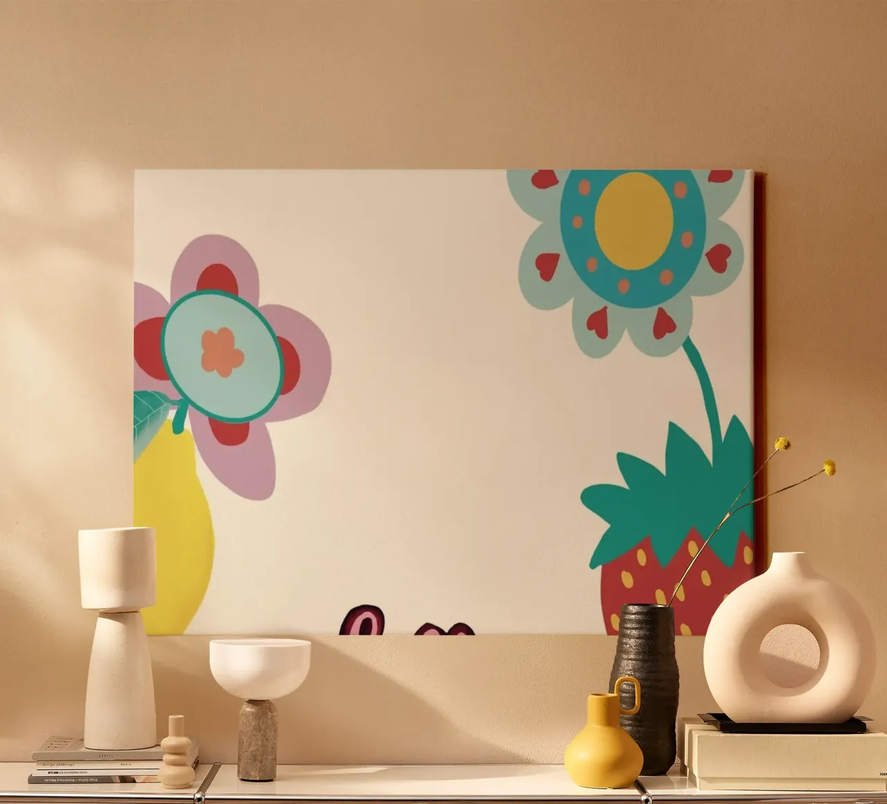 Juicyfruit hello tela con Cornice a cassetta da Miris bunte Modewelt