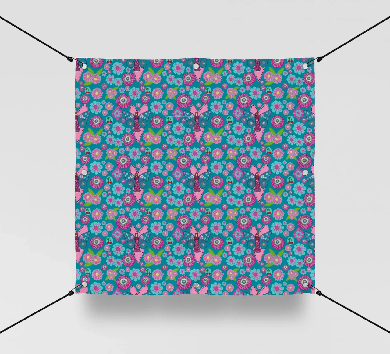 Blooming Imagination Pattern telo in pvc da Miris bunte Modewelt