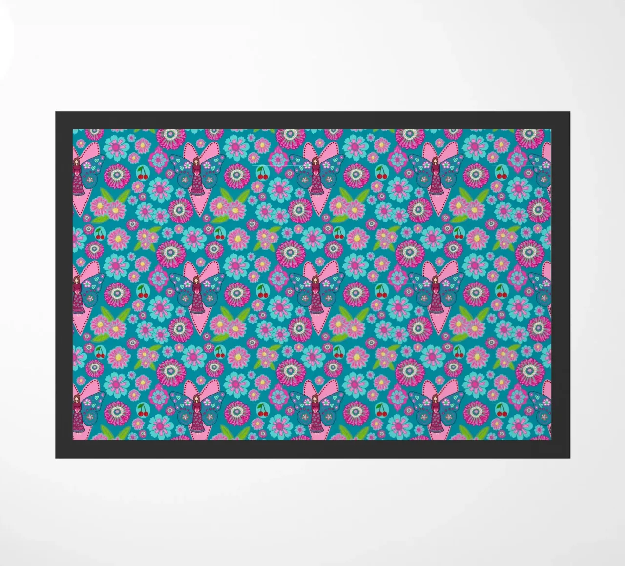 Blooming Imagination Pattern doormat by Miris bunte Modewelt