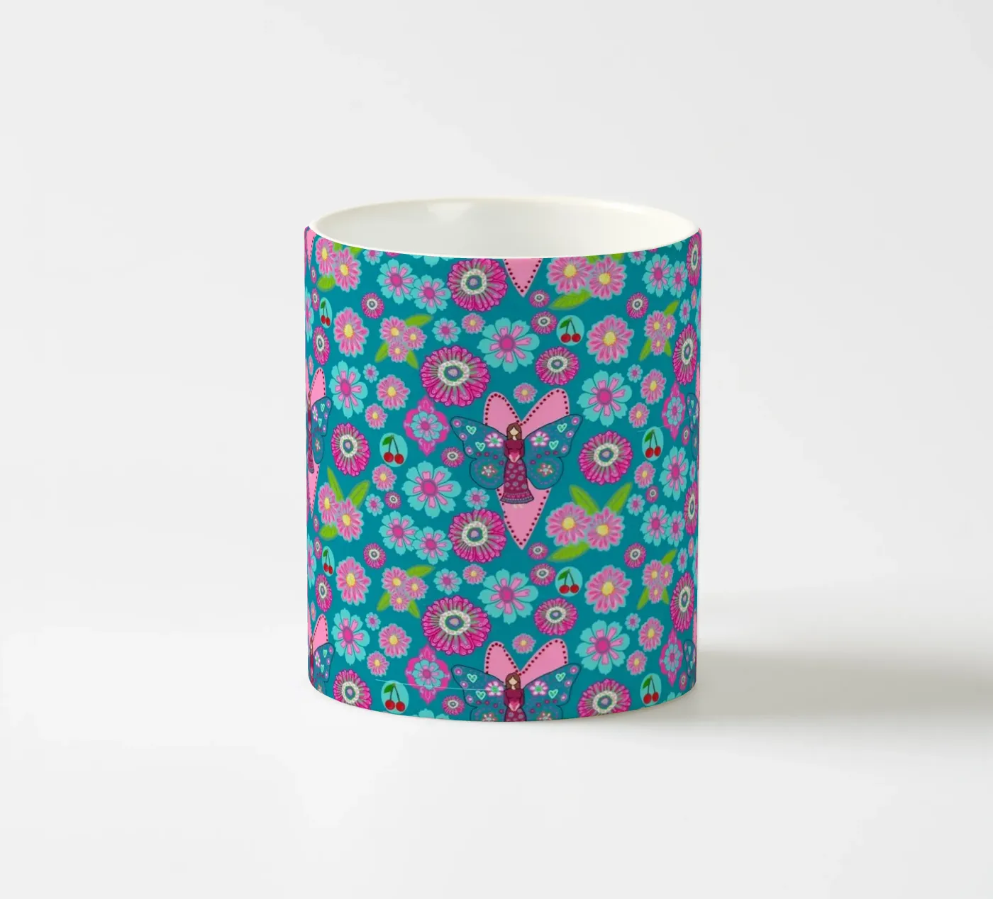 Blooming Imagination Pattern ceramic mug by Miris bunte Modewelt
