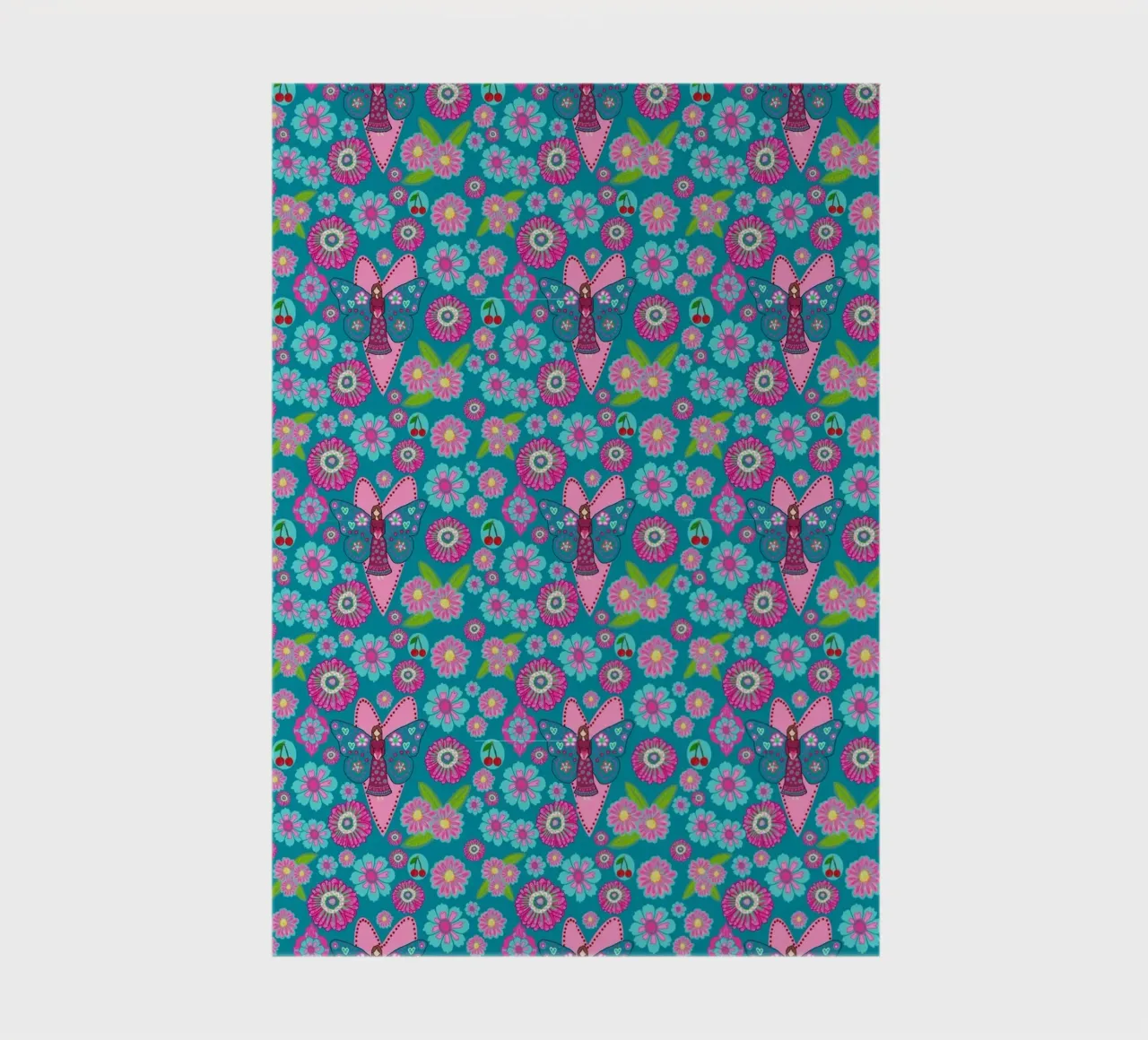 Blooming Imagination Pattern notebook by Miris bunte Modewelt