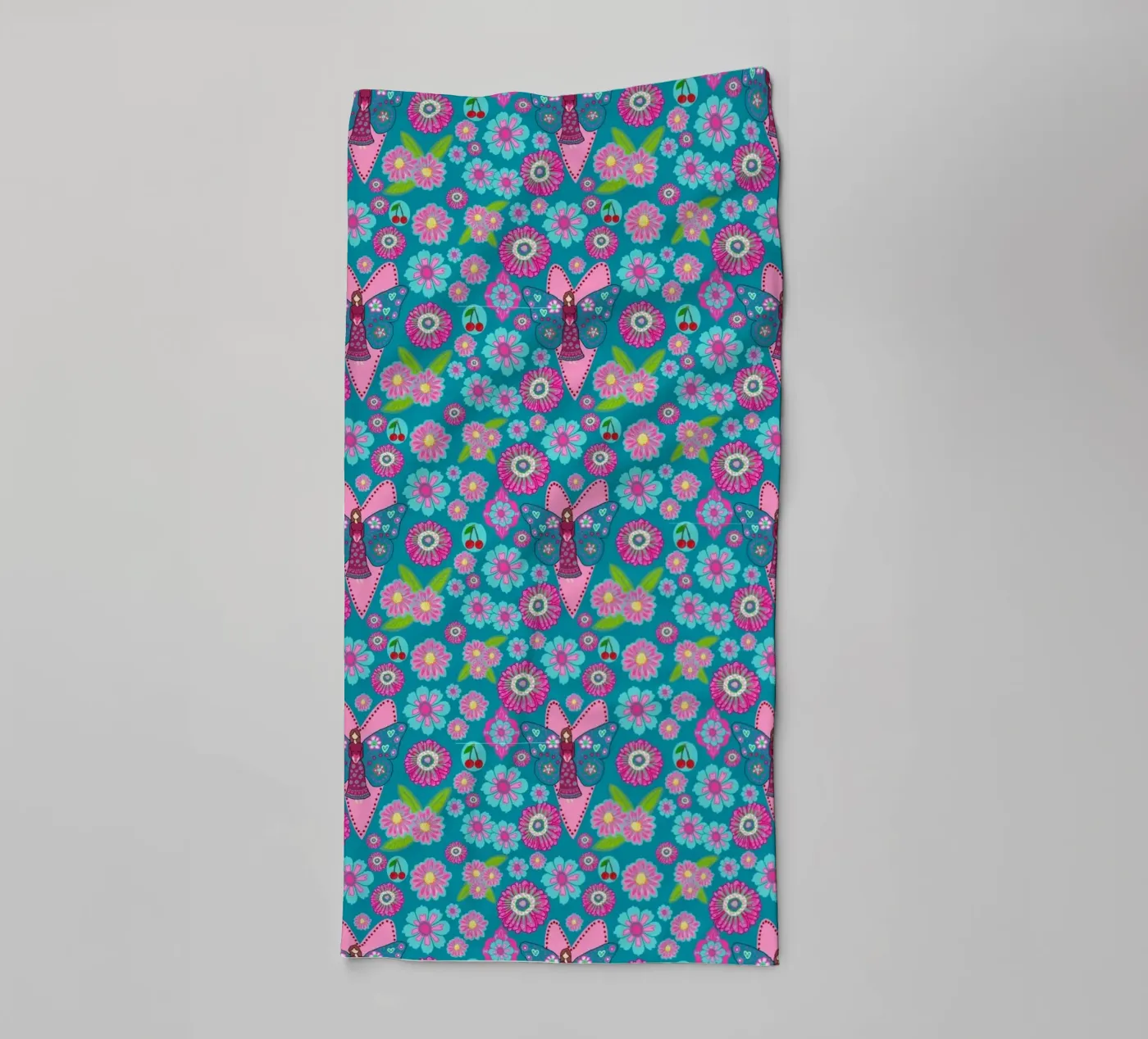 Blooming Imagination Pattern badhanddoek van Miris bunte Modewelt