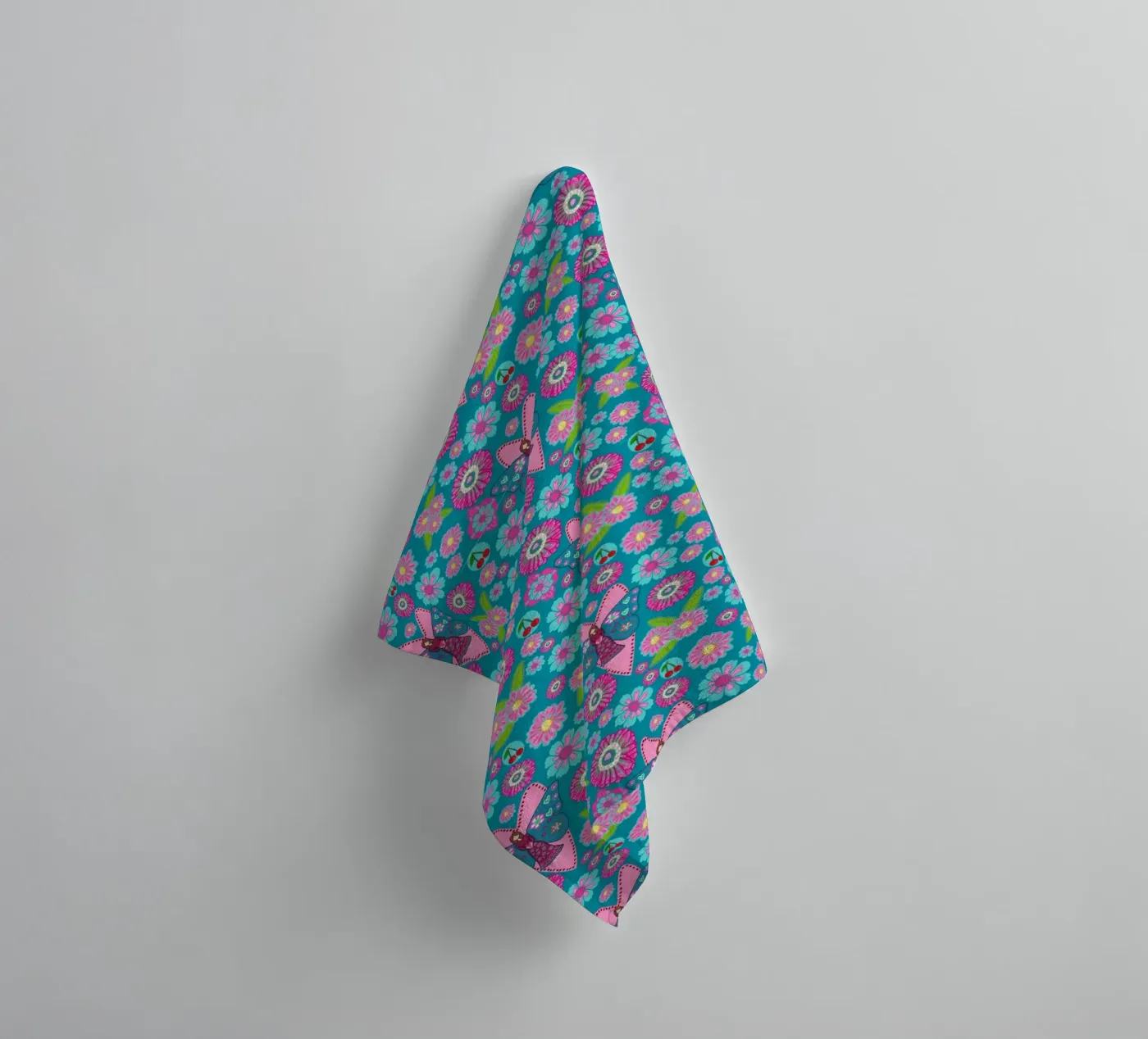 Blooming Imagination Pattern badhanddoek van Miris bunte Modewelt