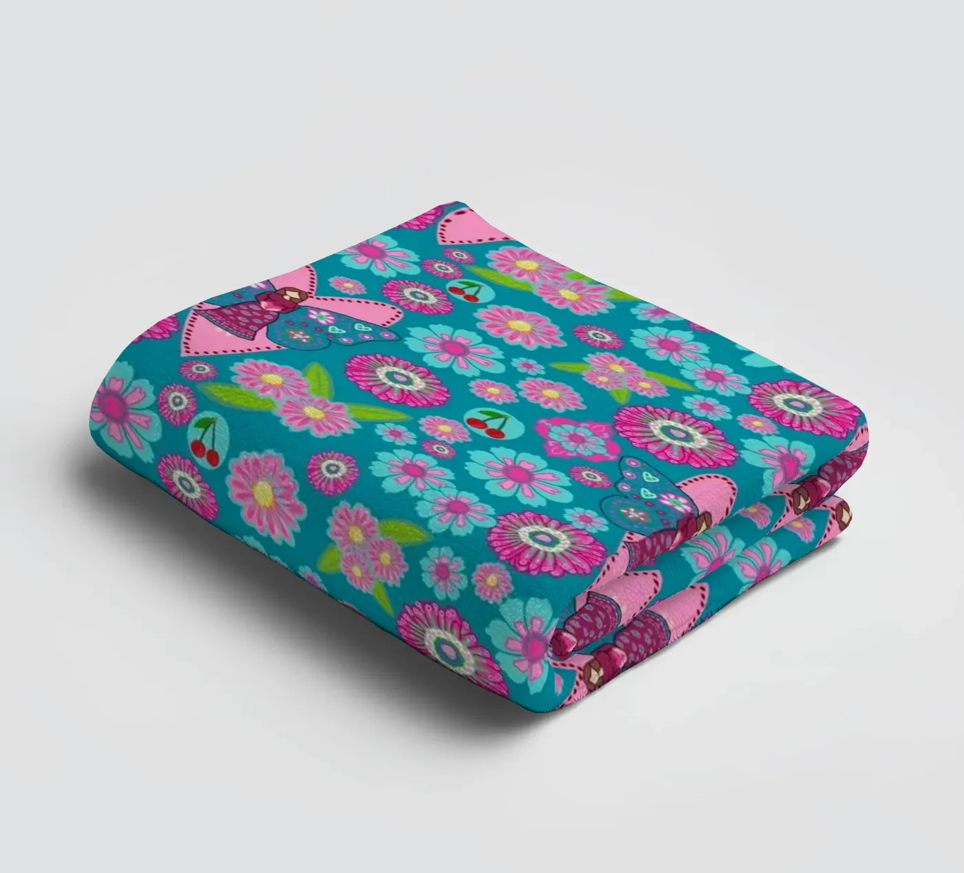 Blooming Imagination Pattern badhanddoek van Miris bunte Modewelt