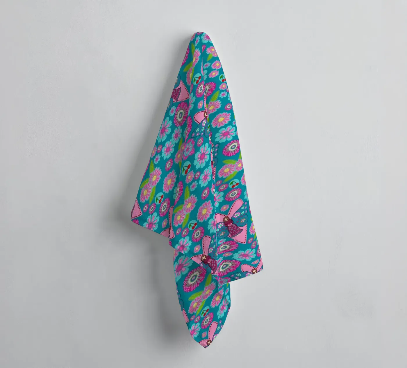 Blooming Imagination Pattern badhanddoek van Miris bunte Modewelt