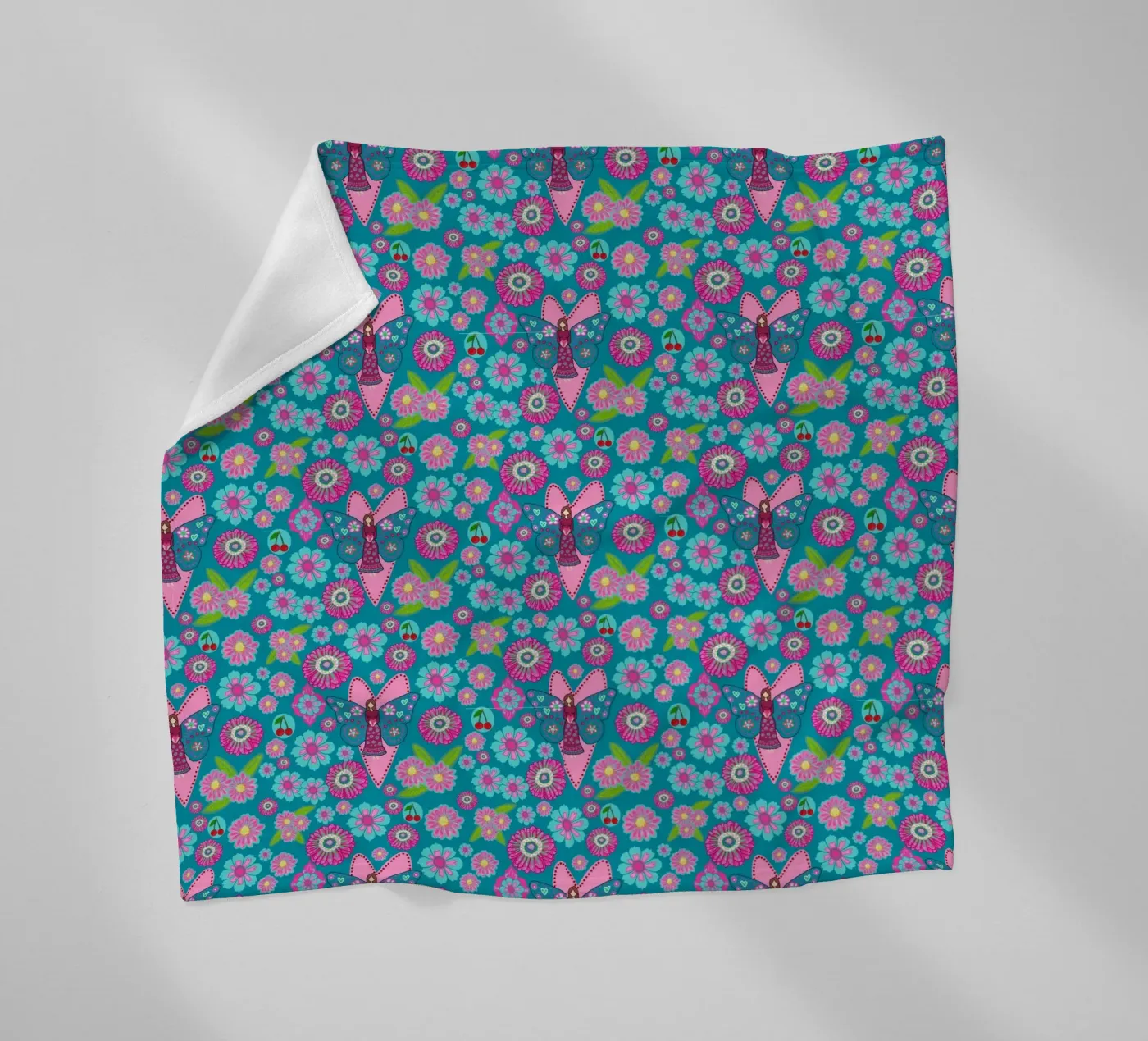 Blooming Imagination Pattern fleecedeken van Miris bunte Modewelt