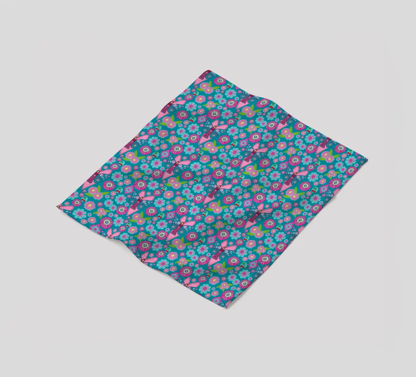 Blooming Imagination Pattern plaid polaire de Miris bunte Modewelt
