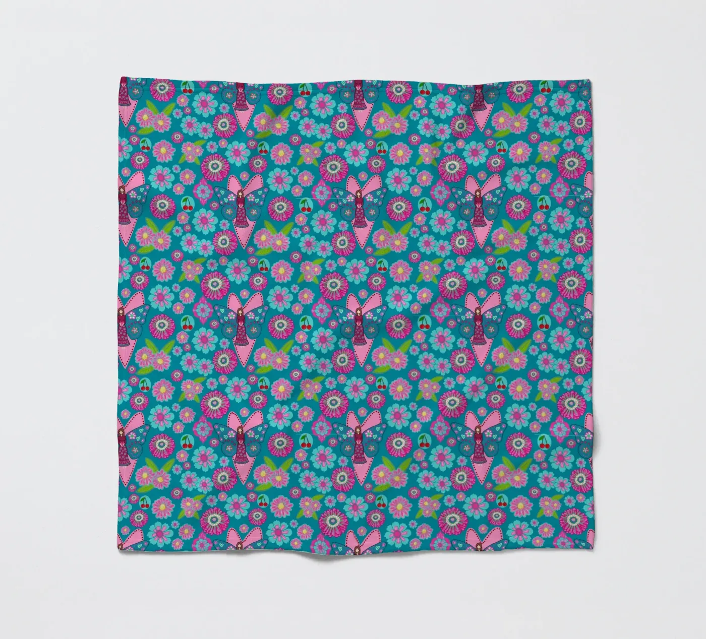 Blooming Imagination Pattern plaid polaire de Miris bunte Modewelt