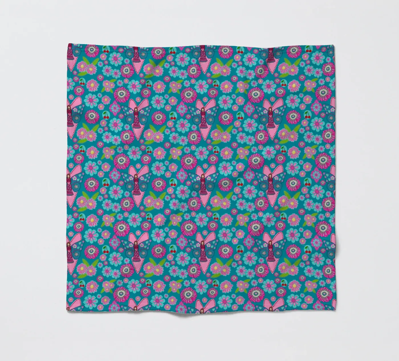 Blooming Imagination Pattern fleecedeken van Miris bunte Modewelt