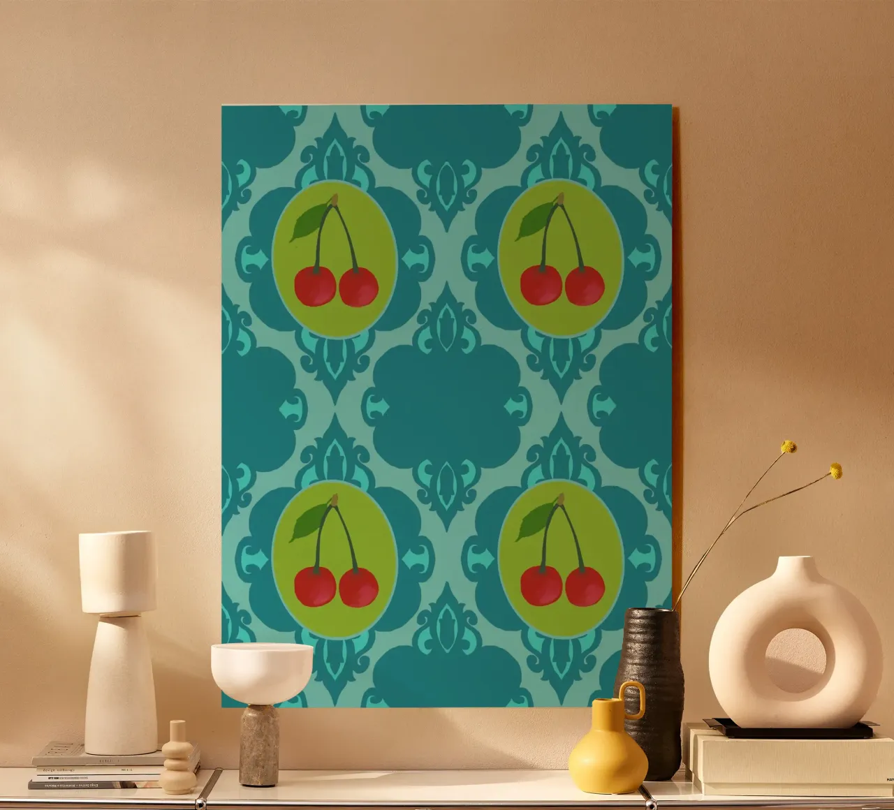 Kirschretro Wallpaper plexiglass da Miris bunte Modewelt