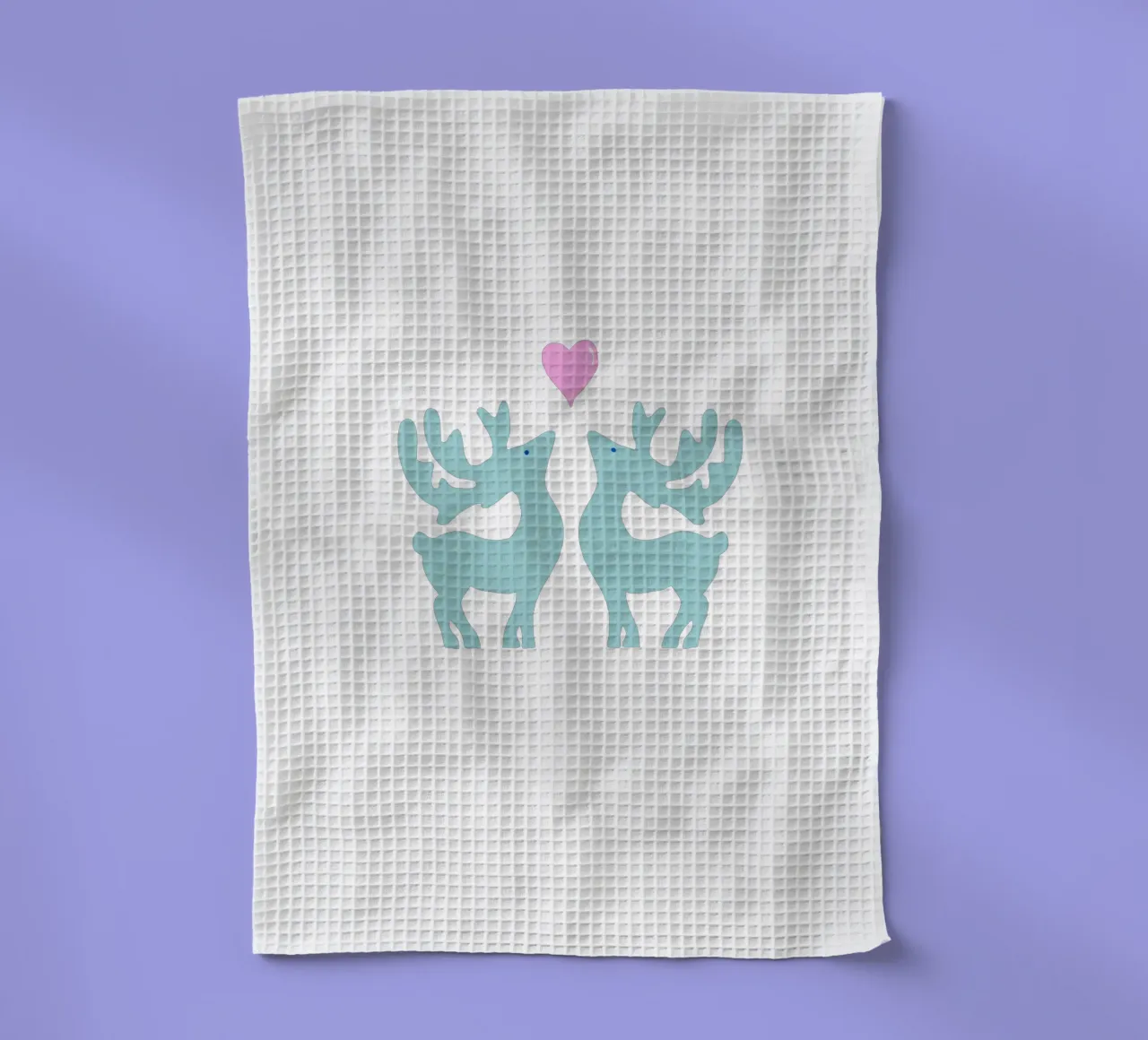 HirschRomanze tea towel by Miris bunte Modewelt