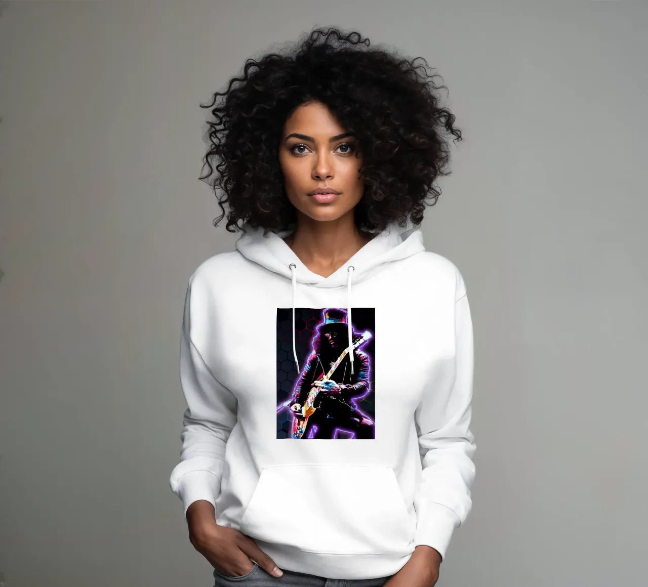 Neon Art Slash felpa con cappuccio da neonartroom