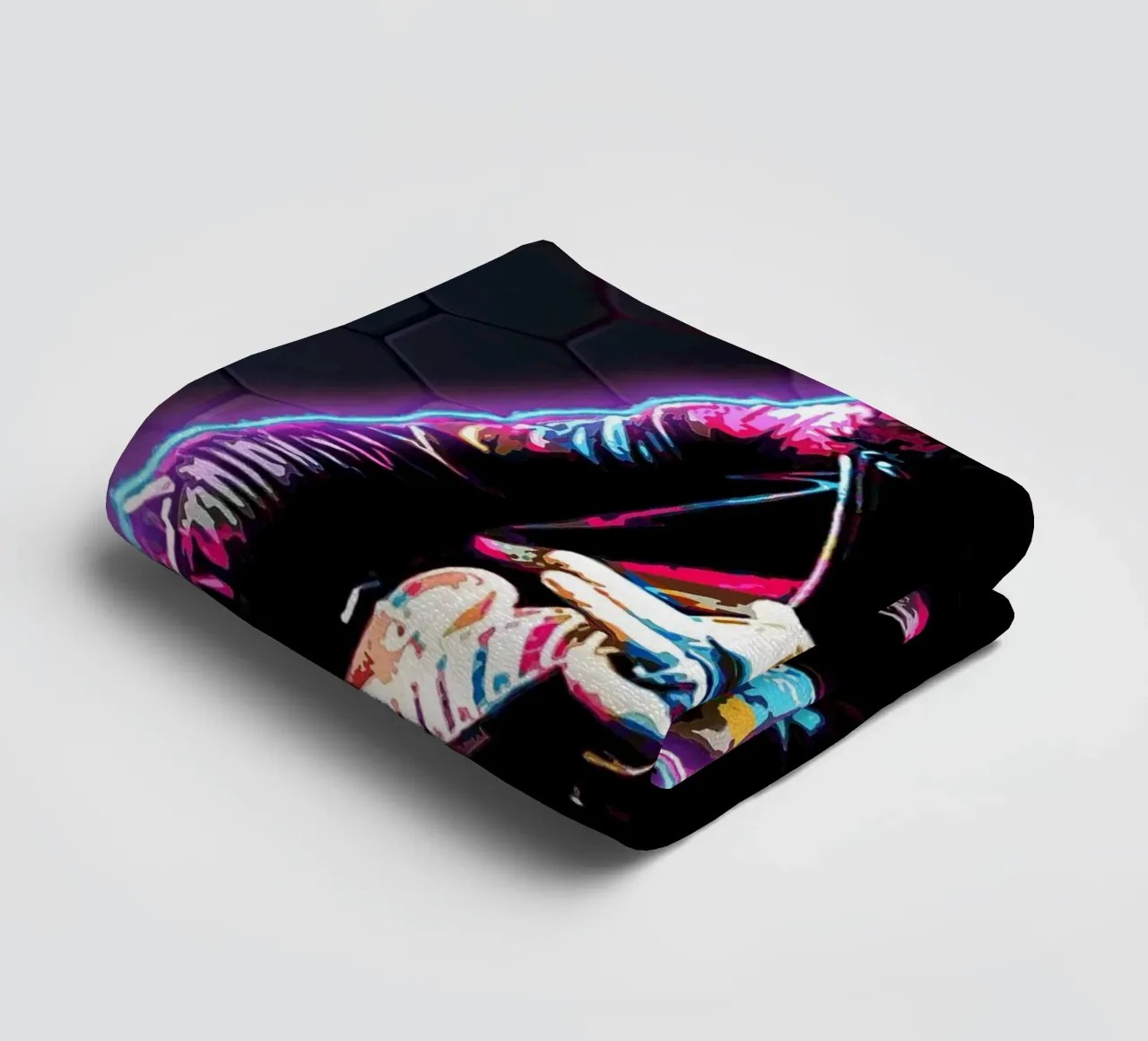 Neon Art Slash asciugamano da bagno da neonartroom