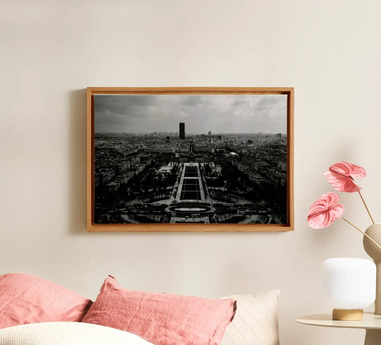 Champ De Mars tela con Cornice a cassetta da Picture On The Fridge