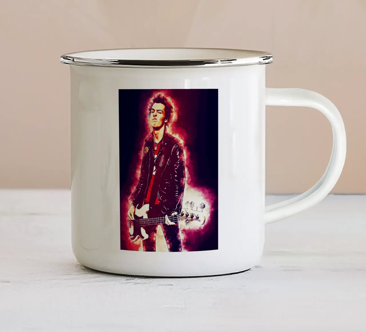 Epopea di Sid Vicious tazza in smalto da neonartroom