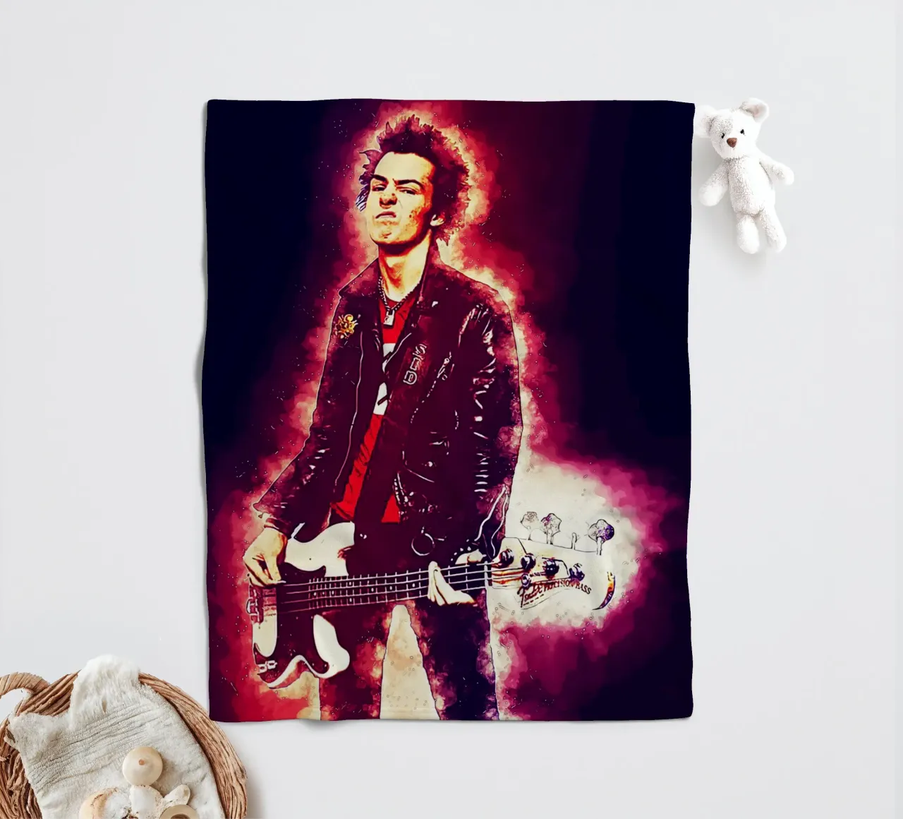 Epopea di Sid Vicious coperta in pile da neonartroom