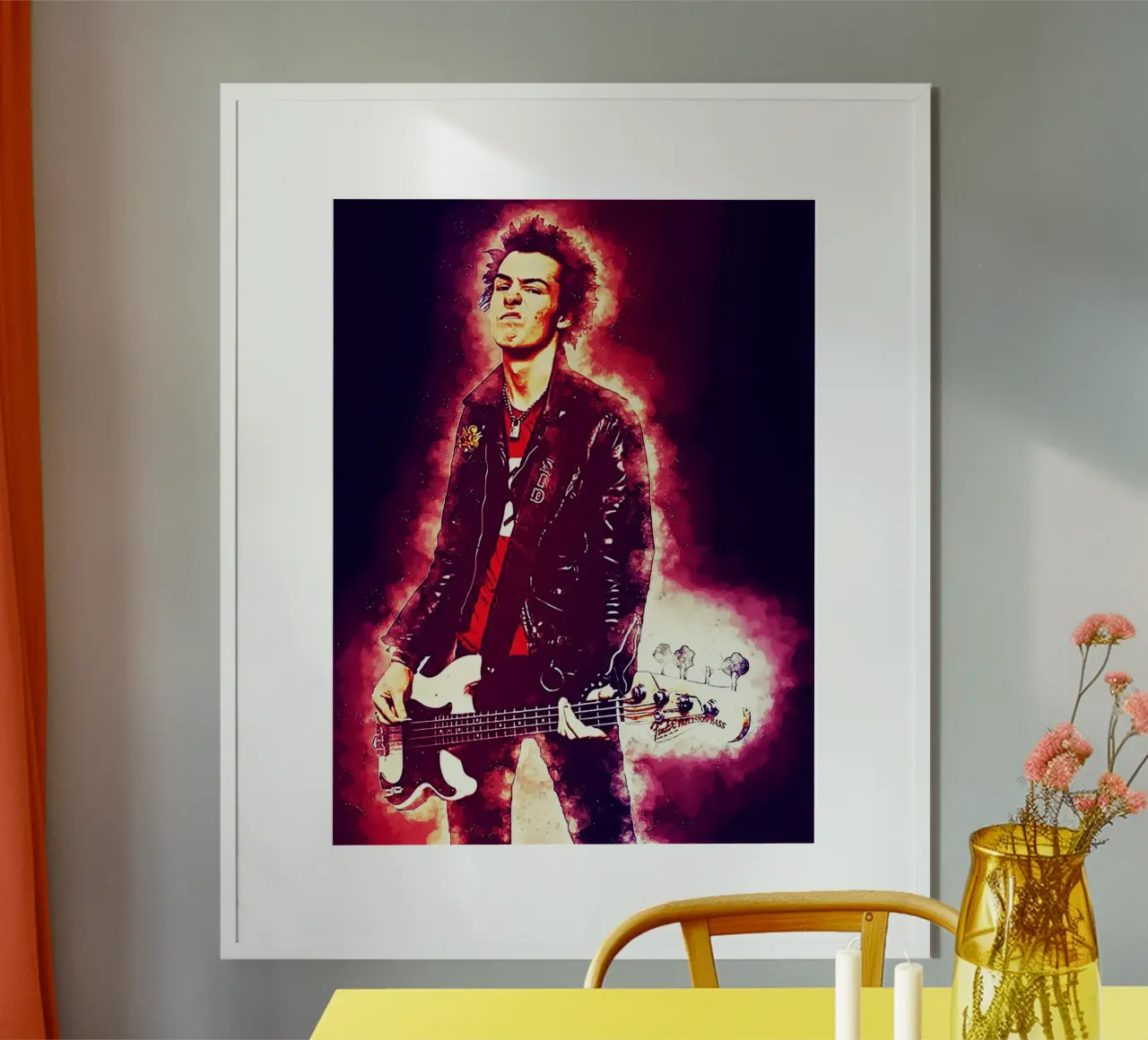 Epopea di Sid Vicious carta hahnemühle da neonartroom