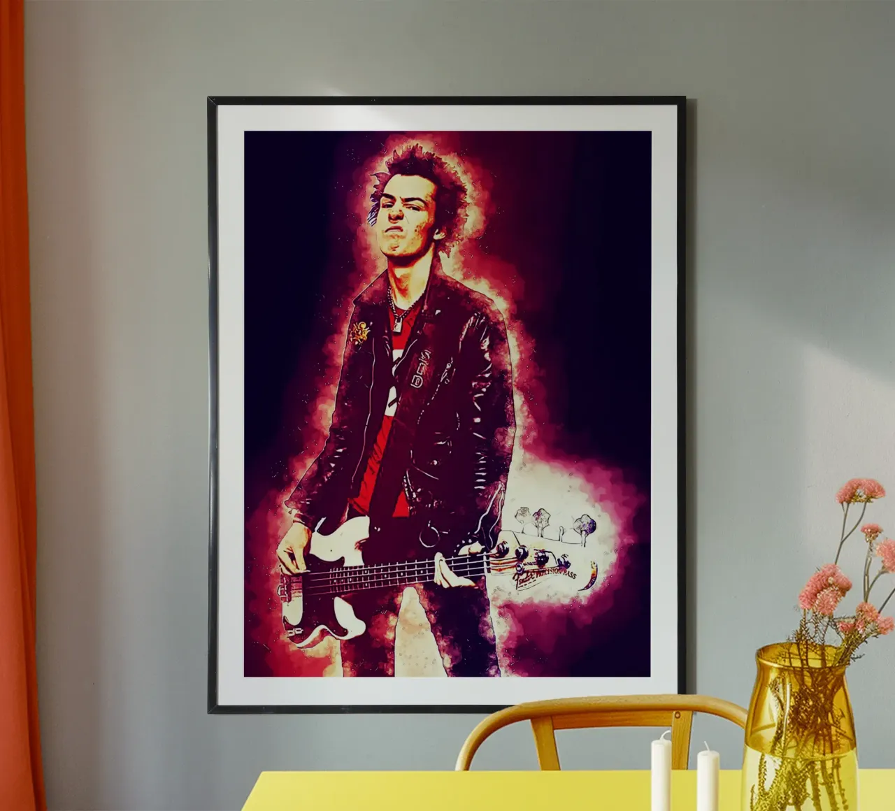 Epopea di Sid Vicious carta hahnemühle da neonartroom