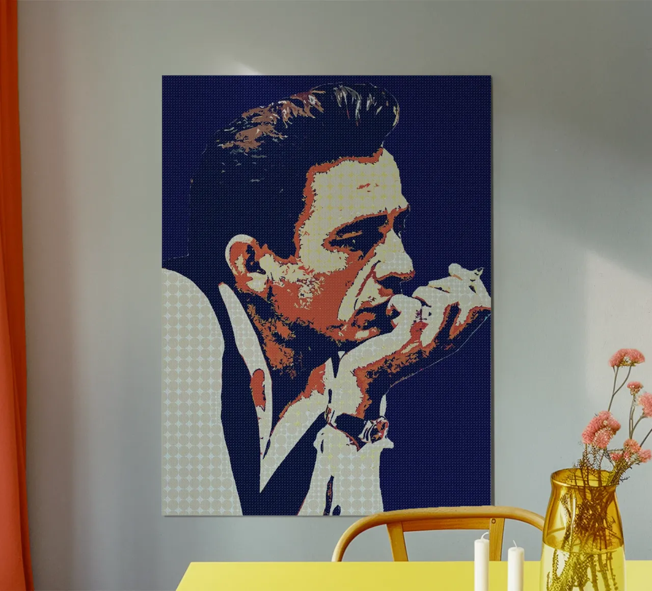 Stanza dei contanti poster con telaio in plastica da neonartroom