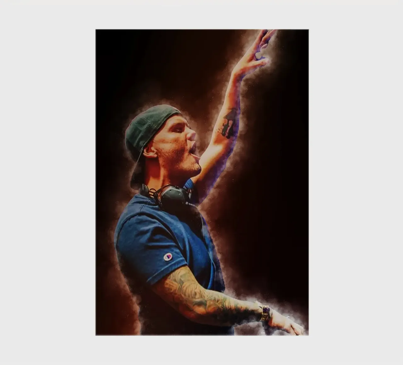 Epic of Avicii notebook by neonartroom