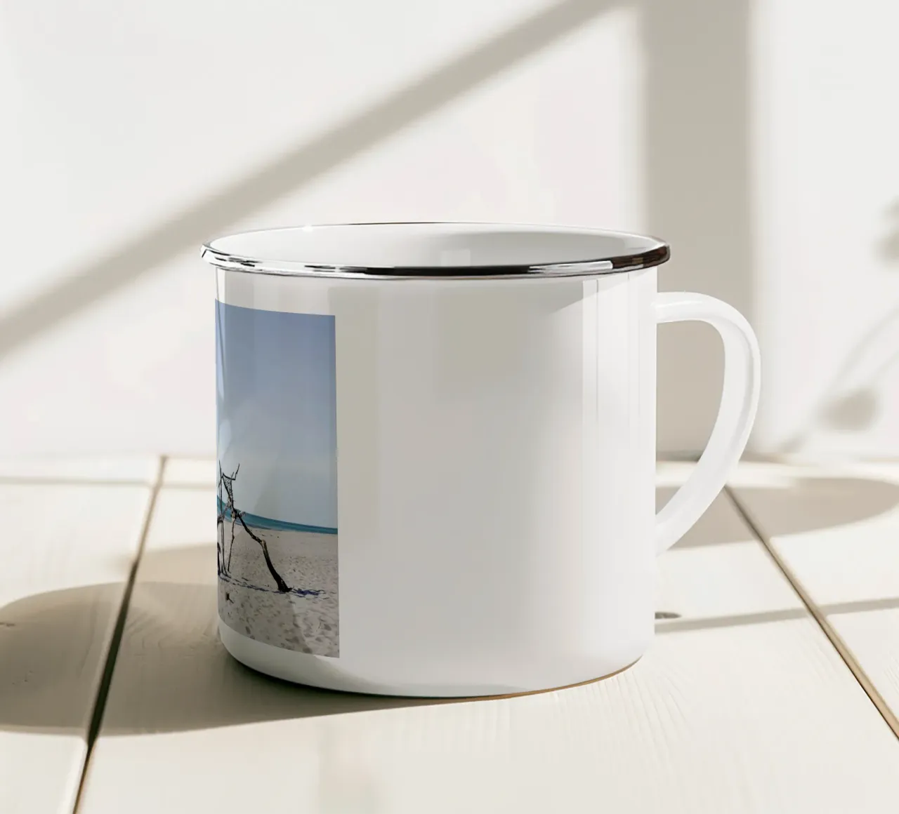Naturstrand tazza in smalto da Picture On The Fridge