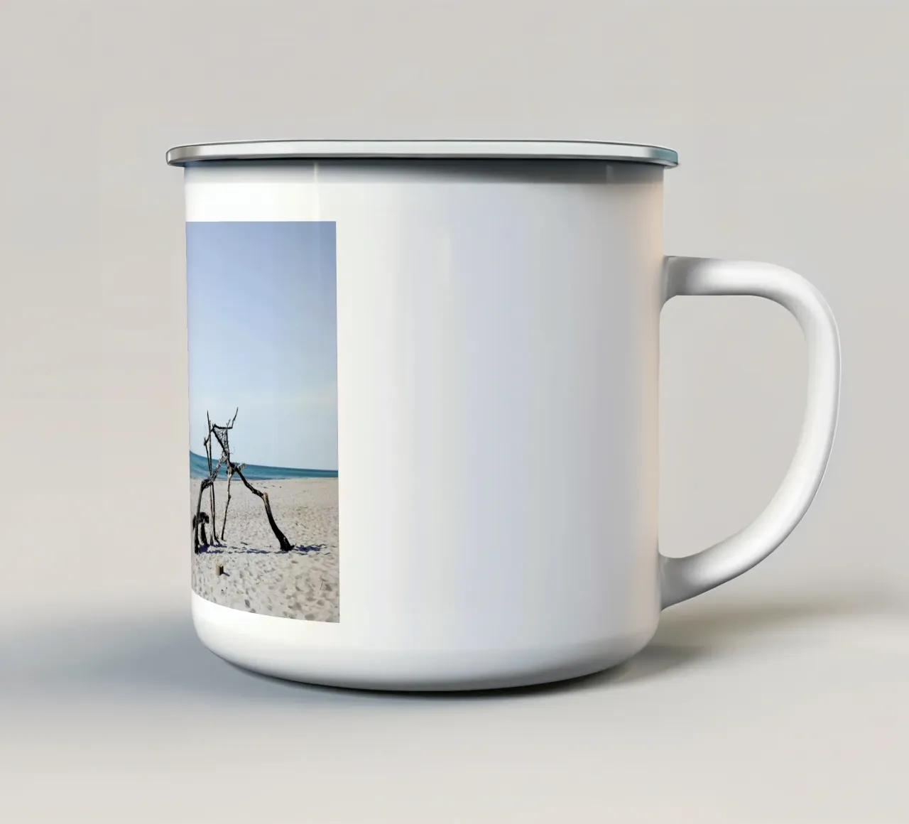 Naturstrand tazza in smalto da Picture On The Fridge