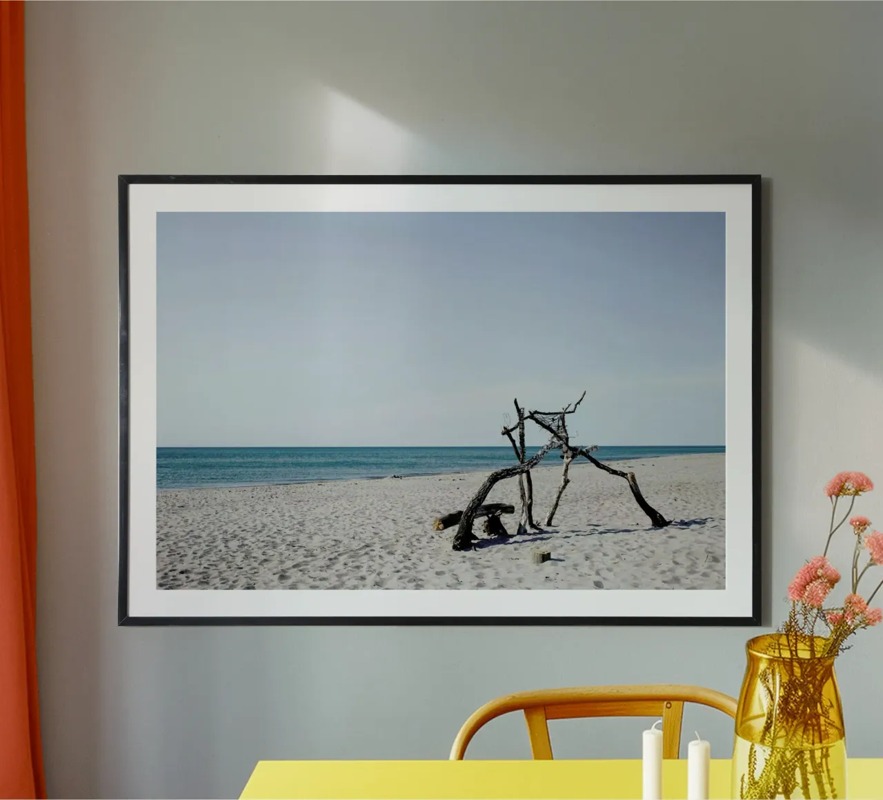 Naturstrand poster con telaio in plastica da Picture On The Fridge