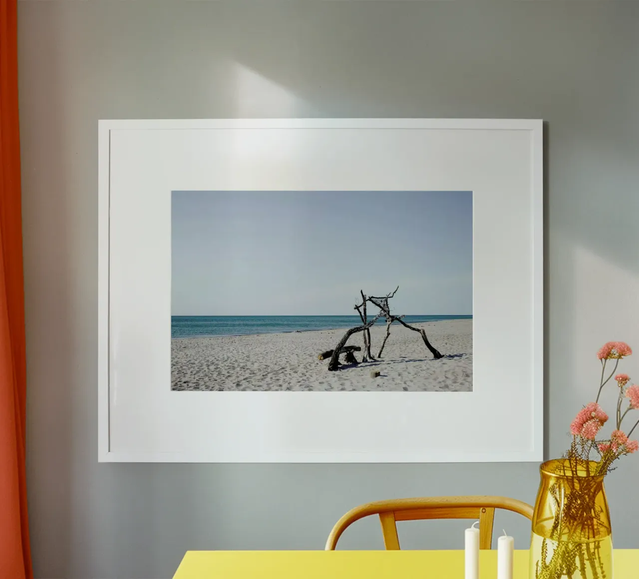 Naturstrand poster con telaio in plastica da Picture On The Fridge