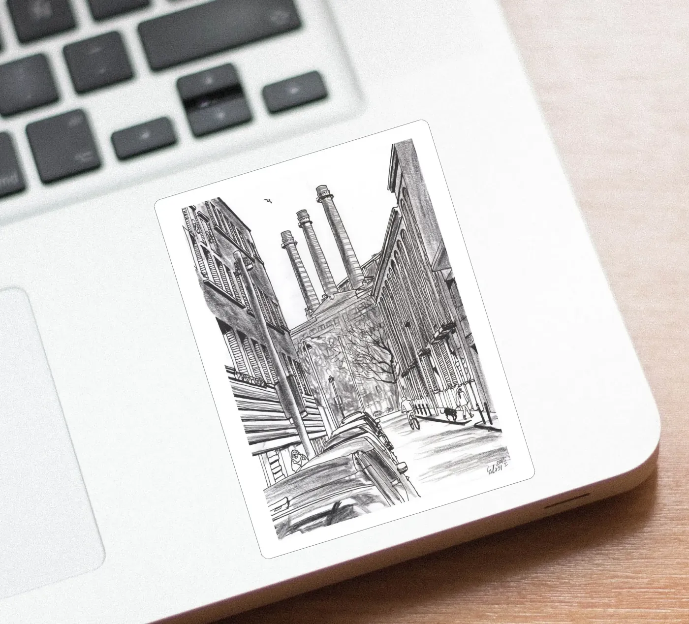 Three Chimneys sticker by Asobōze