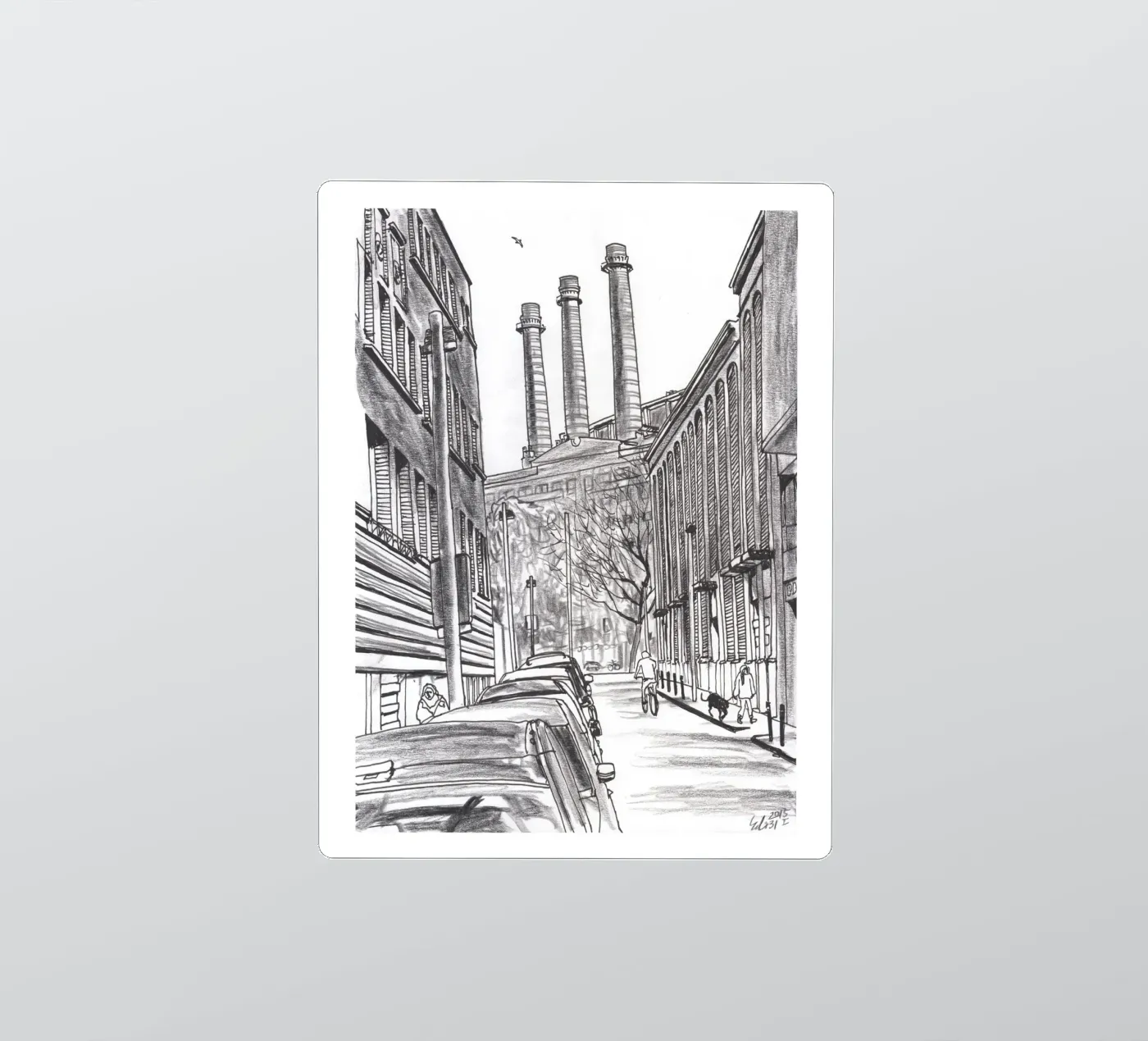 Three Chimneys sticker by Asobōze