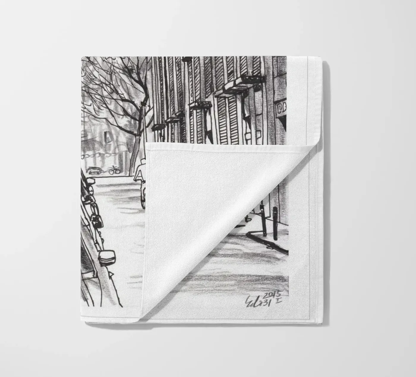 Three Chimneys Strandtuch von Asobōze