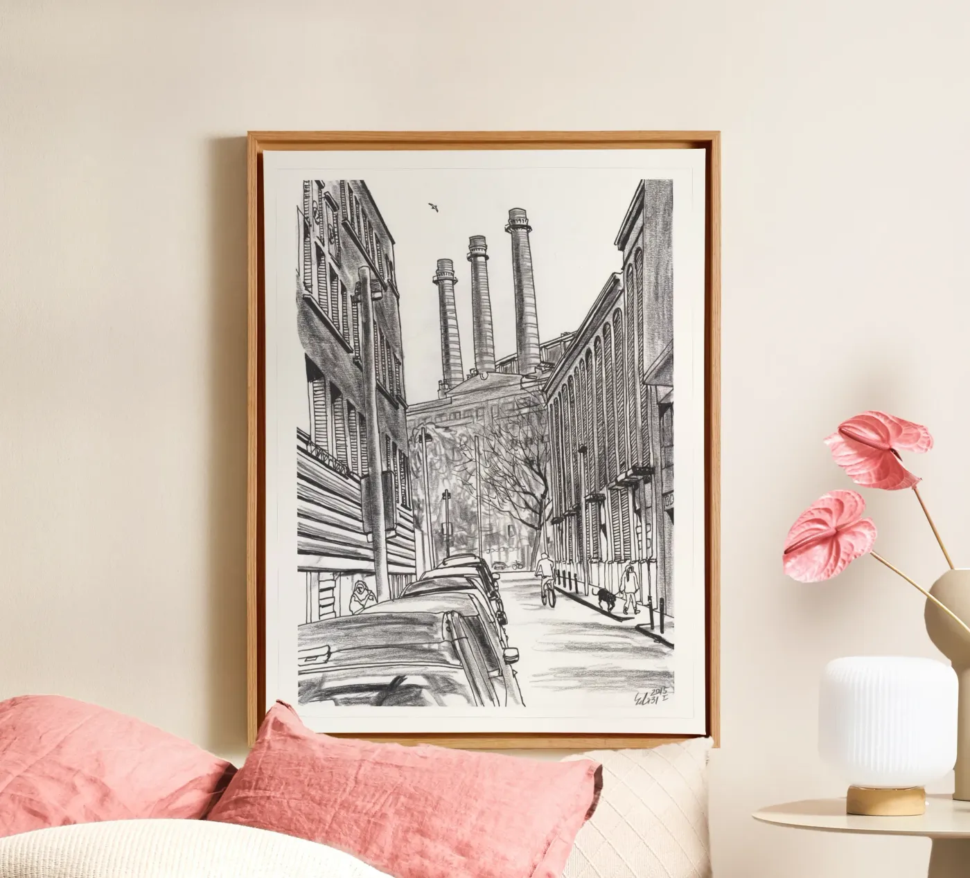 Three Chimneys canvas by Asobōze
