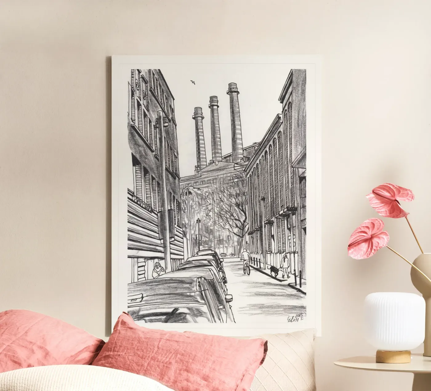 Three Chimneys canvas by Asobōze