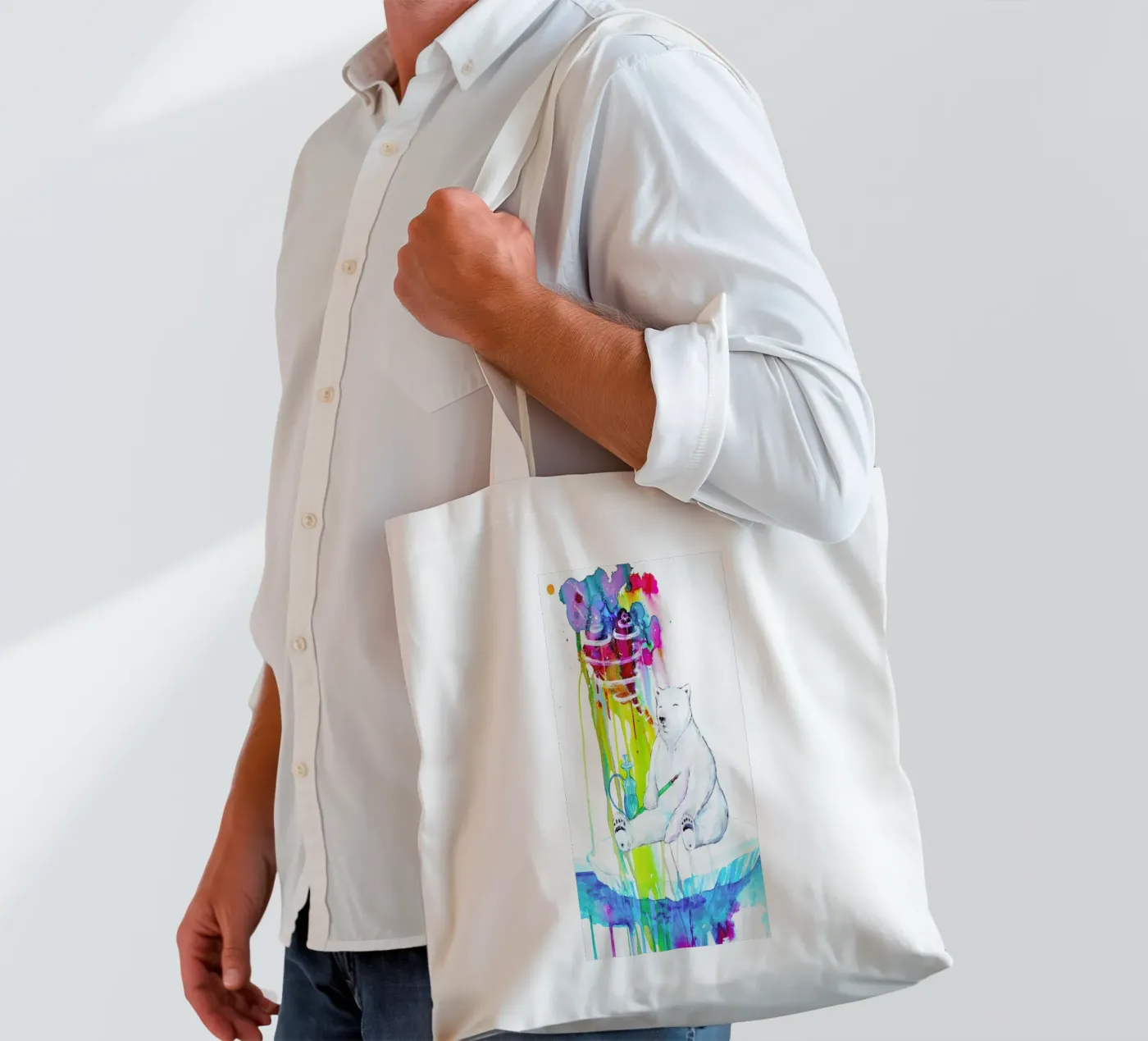 Mint tote bag by Marc Allante