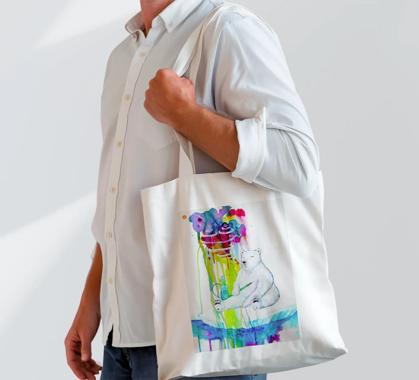 Mint tote bag by Marc Allante