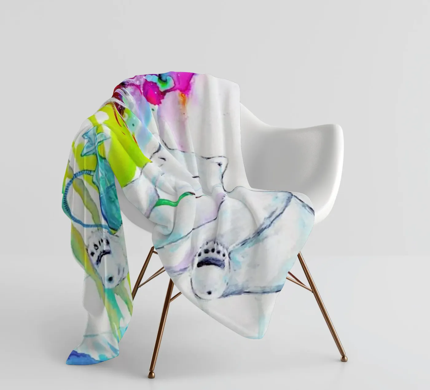 Mint Fleecedecke von Marc Allante