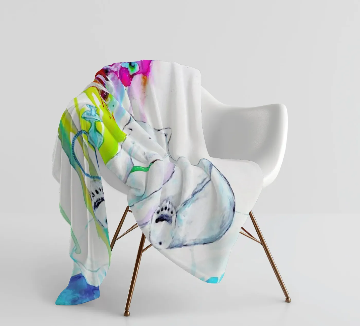 Mint Fleecedecke von Marc Allante