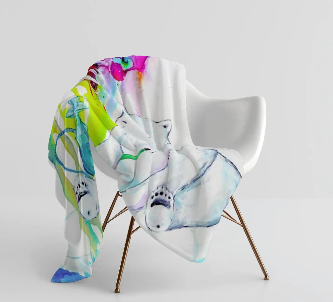 Mint Fleecedecke von Marc Allante