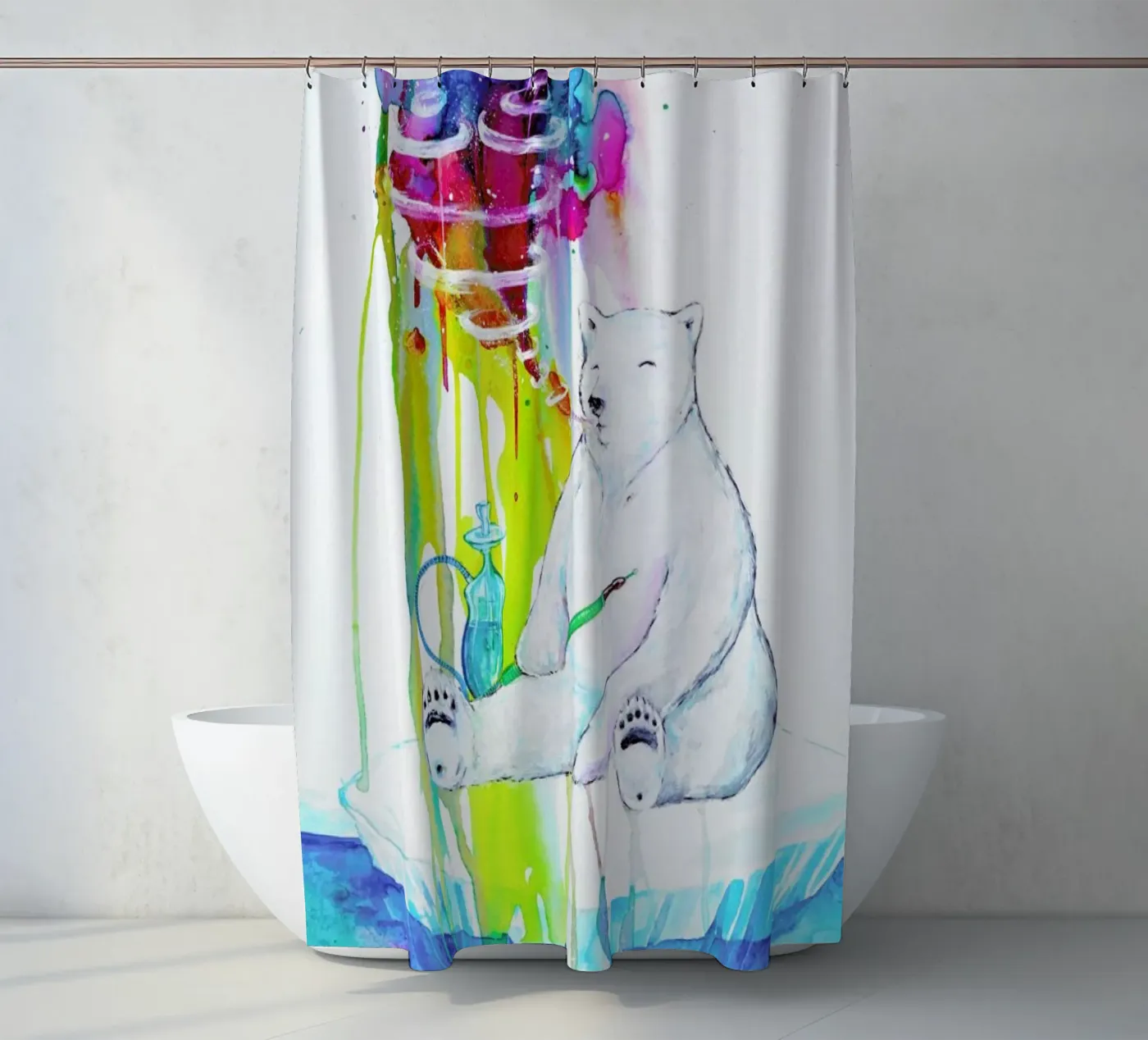 Mint Duschvorhang von Marc Allante