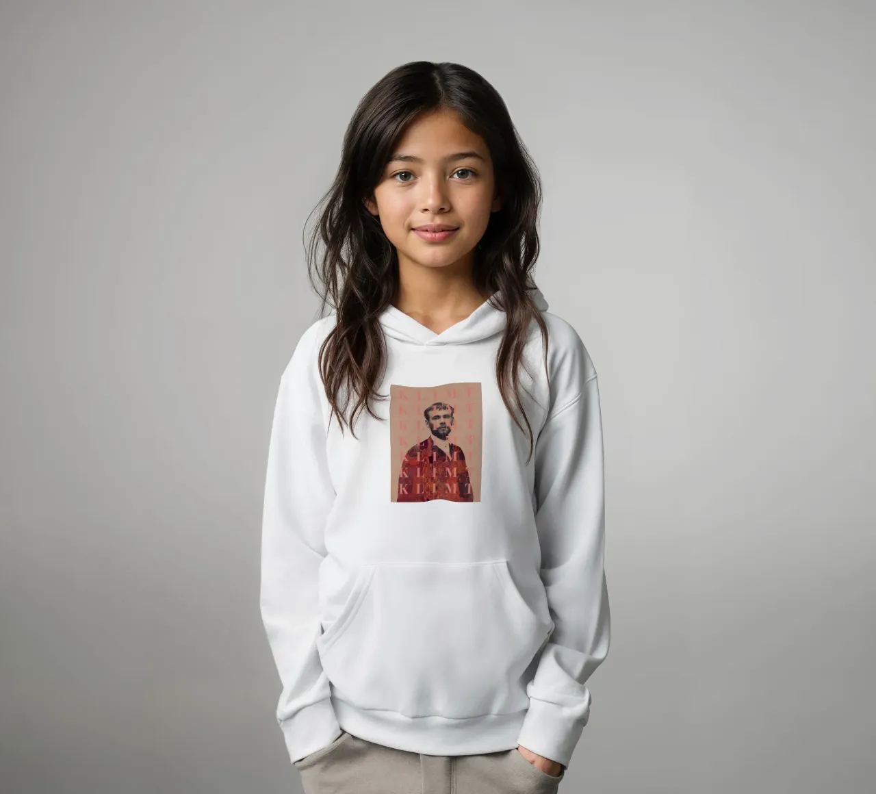 for Gustav Klimt felpa bambino con cappuccio da Frank Moth