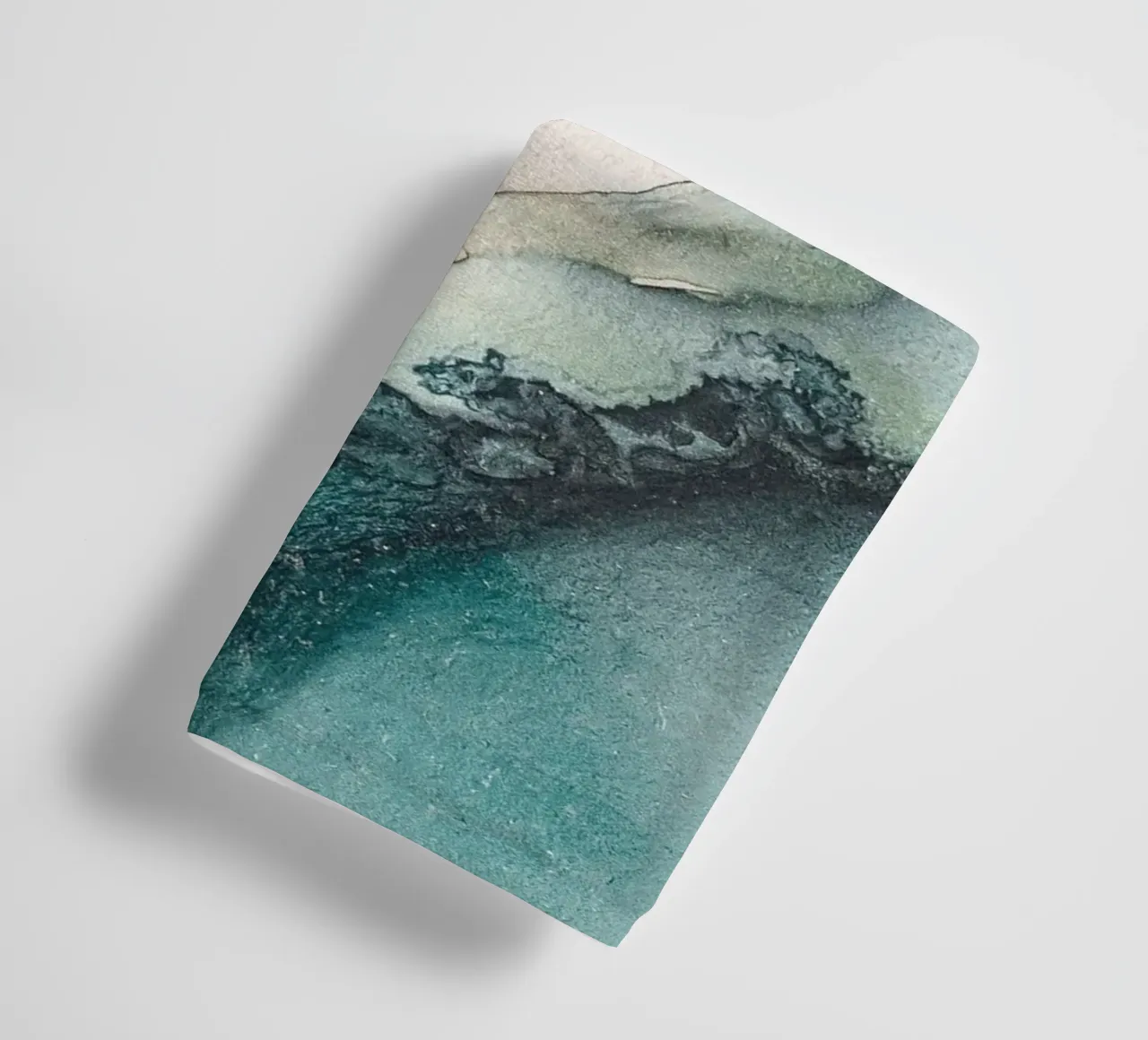 Watercolour waves - Elegant splendour of colour for a modern home towel by Whole©