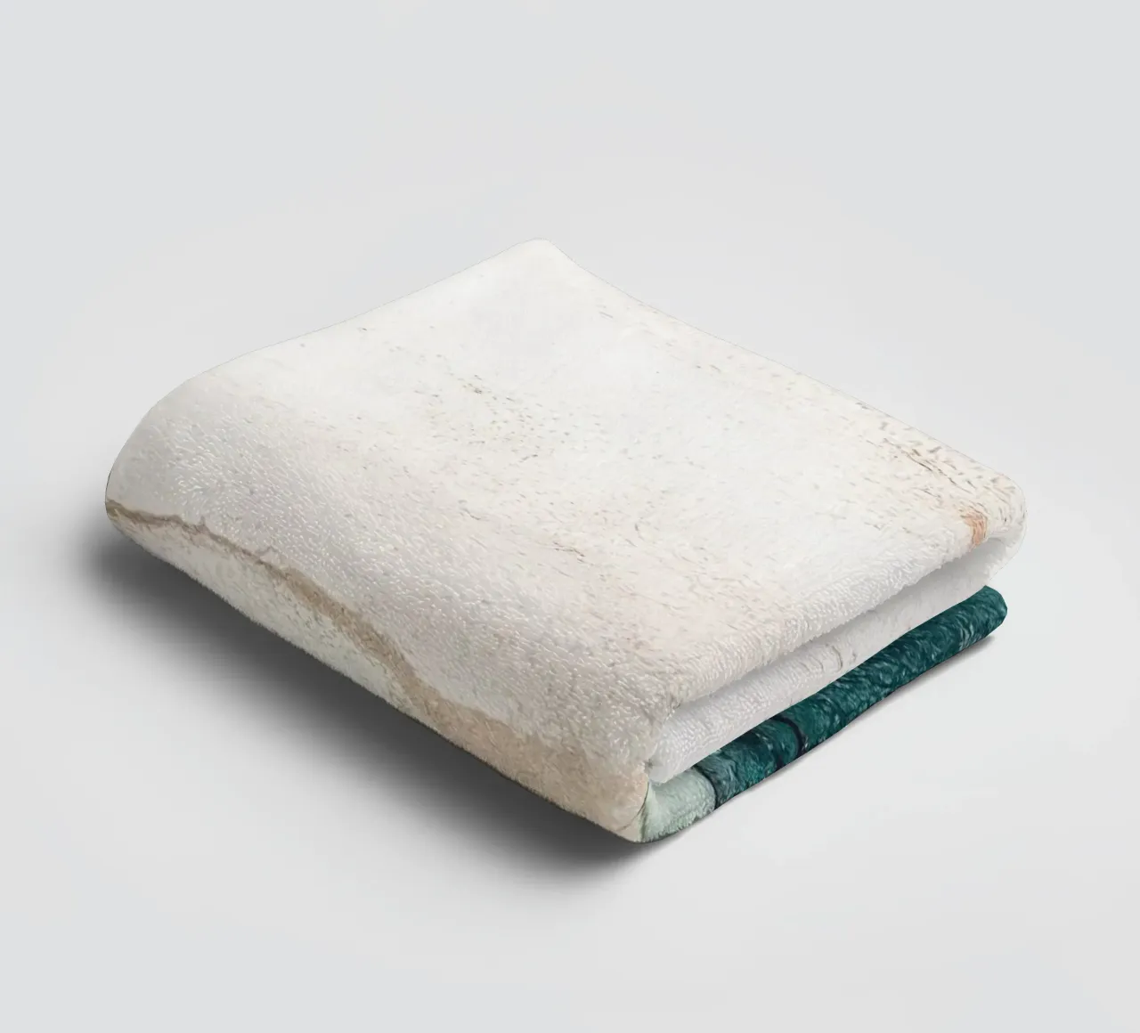 Watercolour waves - Elegant splendour of colour for a modern home towel by Whole©
