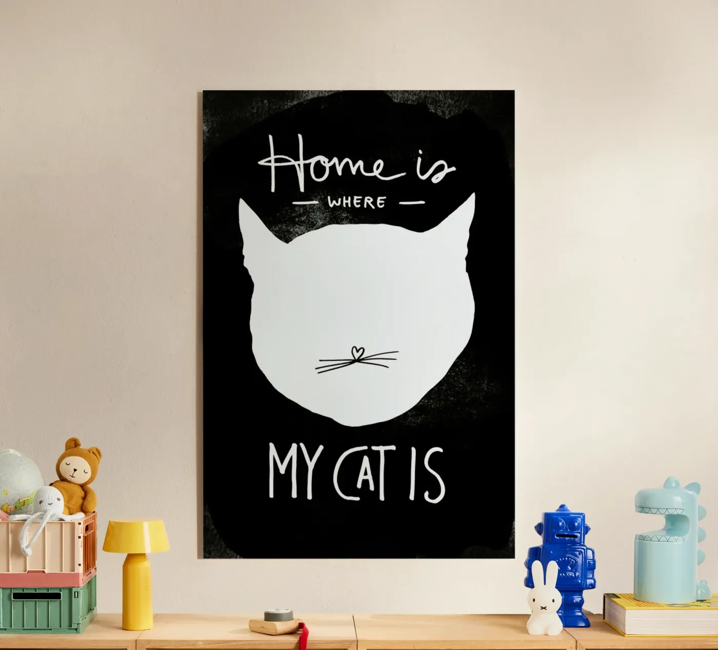 Cat plexiglas de typealive