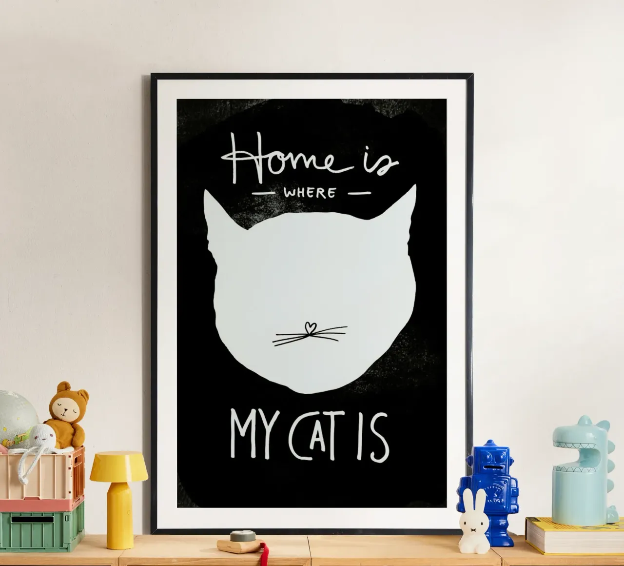 Cat poster con telaio in plastica da typealive