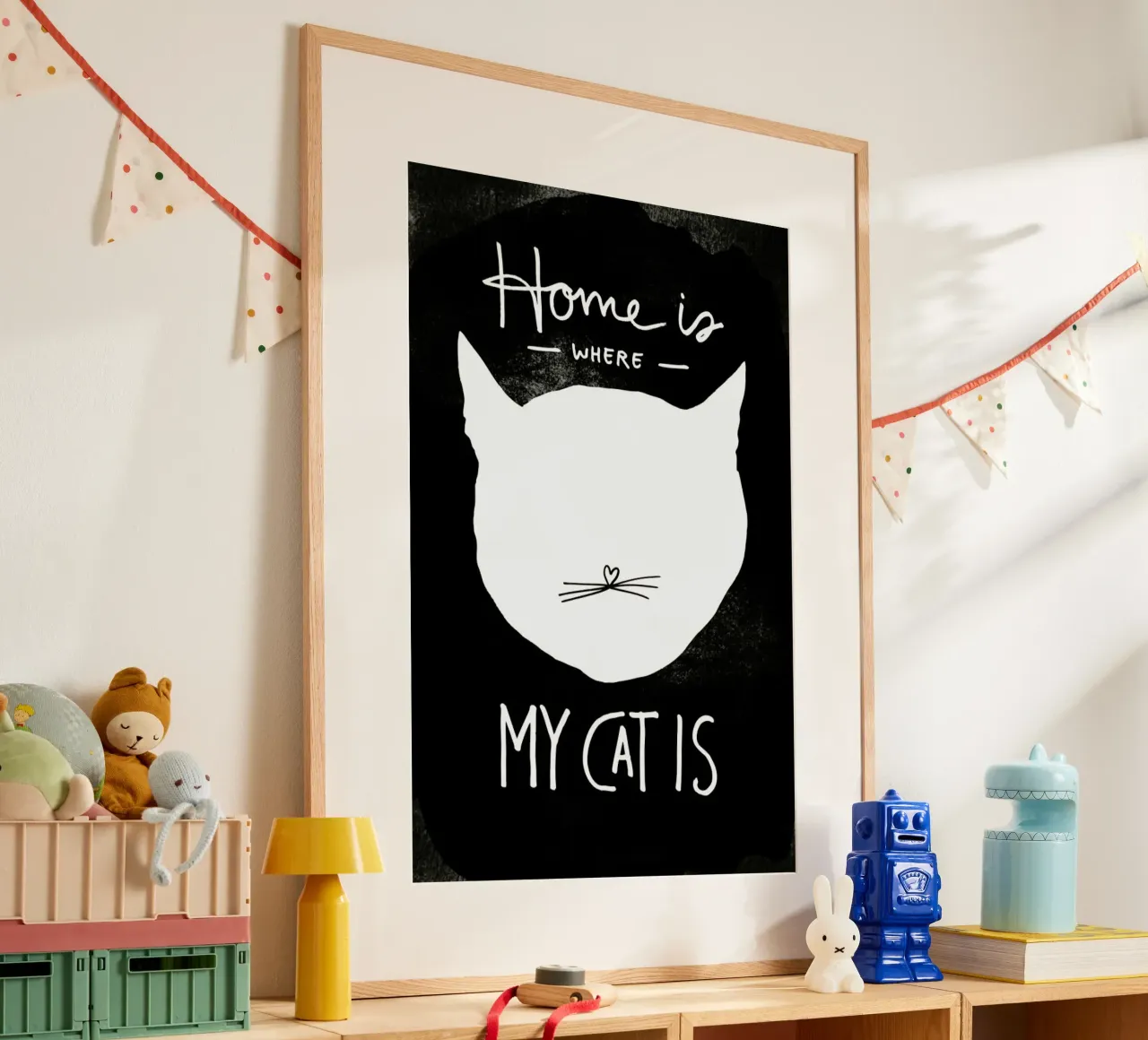 Cat poster con telaio in plastica da typealive