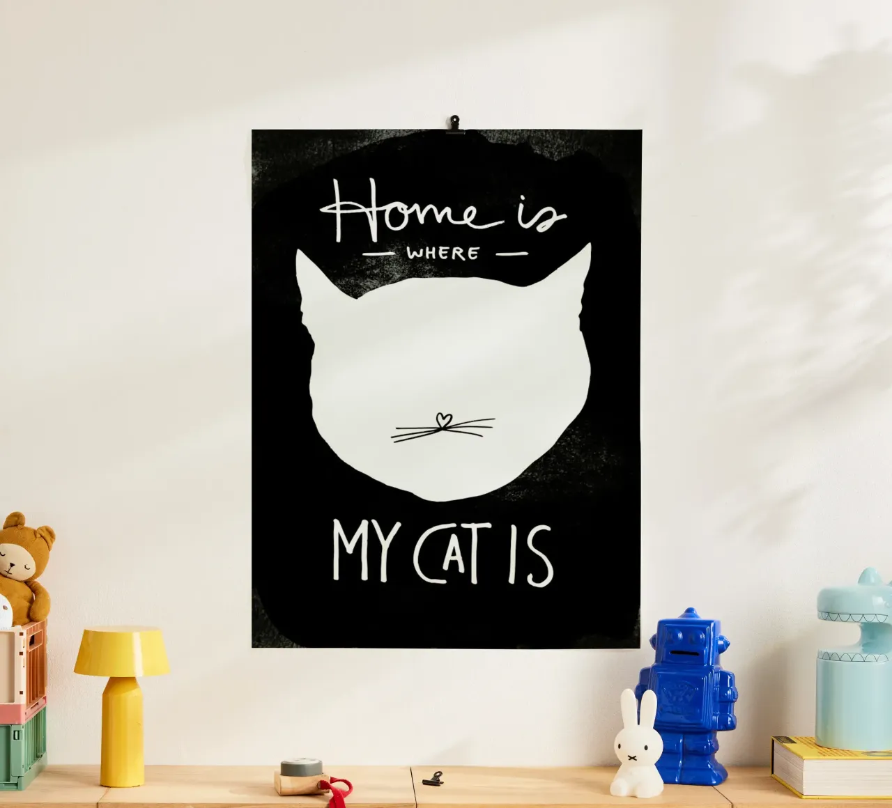 Cat poster con telaio in plastica da typealive