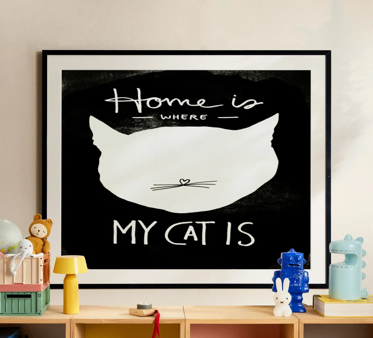Cat poster con telaio in plastica da typealive